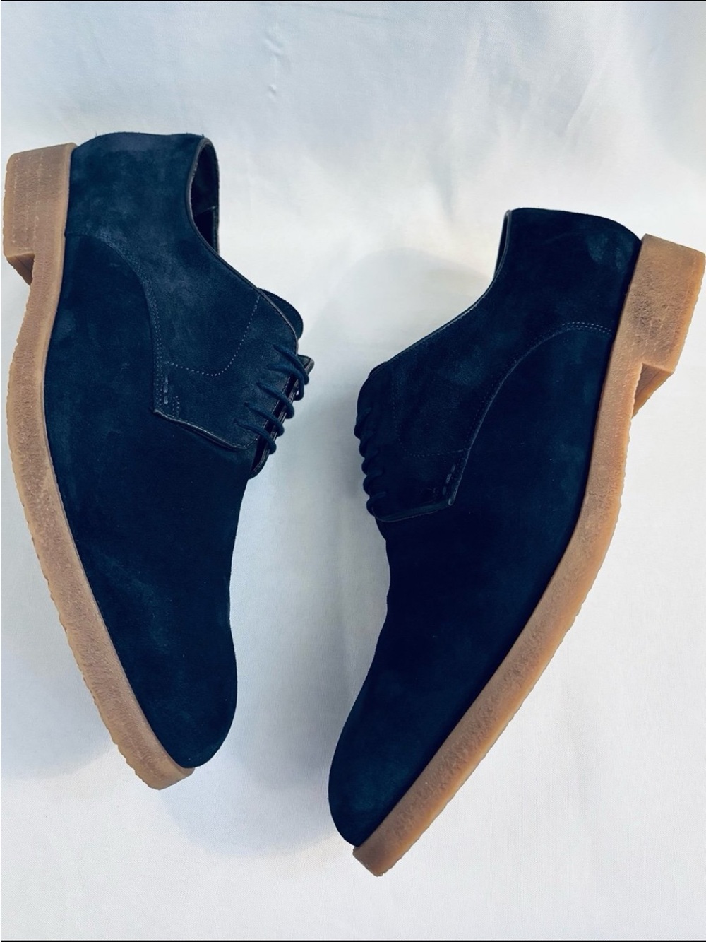 TO BOOT NEW YORK Navy Suede Dress Shoes